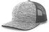 Pacific Headwear Aggressive Heather Trucker Snapback Cap (106C), Color 'GraphiteLightCharcoal'