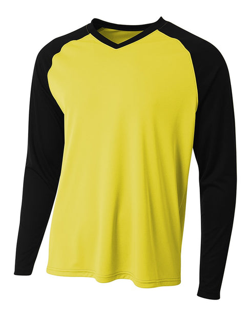 A4 Long Sleeve Strike (N3374), Color 'Gold/Black'