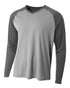 A4 Long Sleeve Strike (N3374), Color 'Silver/Graphite'