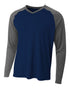 A4 Long Sleeve Strike (N3374), Color 'Navy/Graphite'