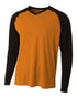 A4 Long Sleeve Strike (N3374), Color 'Orange/Black'