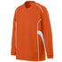 Augusta Sportswear Youth Winning Streak Long Sleeve Jersey (1086-C), Color 'Orange/White'