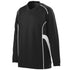 Augusta Sportswear Youth Winning Streak Long Sleeve Jersey (1086-C), Color 'Black/White'