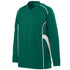 Augusta Sportswear Youth Winning Streak Long Sleeve Jersey (1086-C), Color 'Dark Green/White'