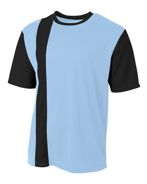 A4 Legend Soccer Jersey (N3016), Color 'Light Blue/Black'