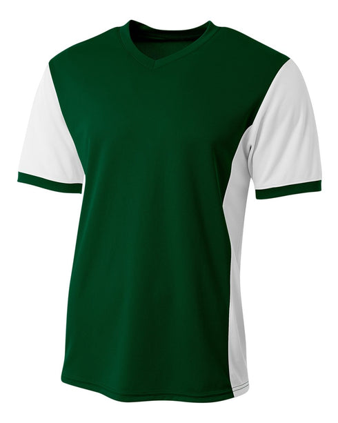A4 Premier Soccer Jersey (N3017), Color 'Forest/White'