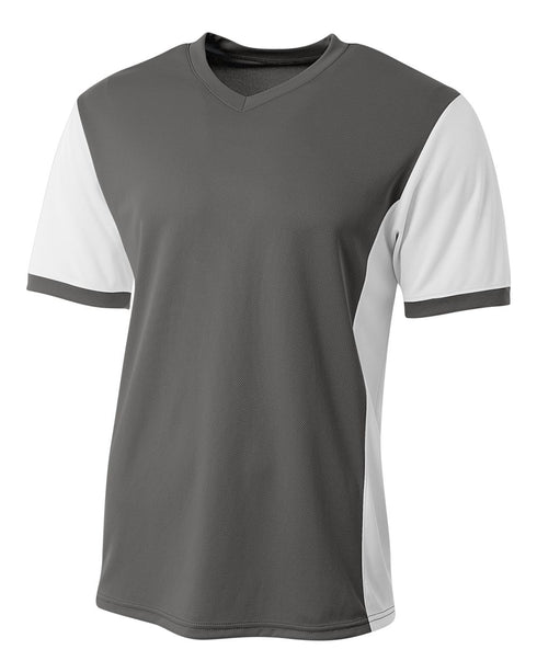 A4 Premier Soccer Jersey (N3017), Color 'Graphite/White'