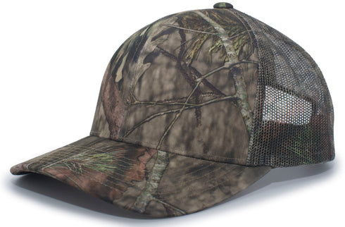 Pacific Headwear Camo Snapback Trucker Cap