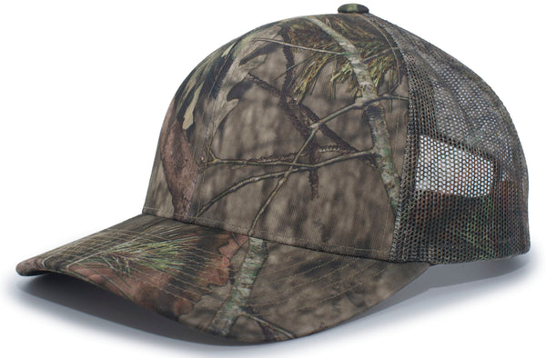 Pacific Headwear Camo Snapback Trucker Cap