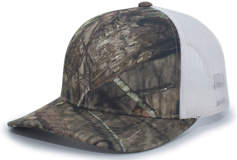 Pacific Headwear Camo Snapback Trucker Cap (108C), Color 'BreakUpCountryWhiteBreakUpCountry'