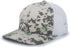 Pacific Headwear Camo Snapback Trucker Cap (108C), Color 'MilitaryGreenWhiteMilitaryGreen'