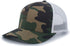 Pacific Headwear Camo Snapback Trucker Cap (108C), Color 'ArmyWhiteArmy'