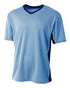 A4 Liga Soccer Jersey (N3018), Color 'Light Blue/Navy'