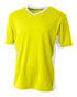 A4 Liga Soccer Jersey (N3018), Color 'Safety Yellow / White'