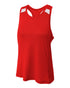 A4 The Bolt Singlet (NW2014), Color 'Scarlet/White'