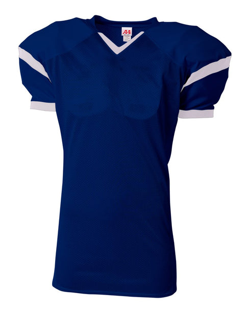 A4 The Rollout Football Jersey (NB4265), Color 'Navy/White'