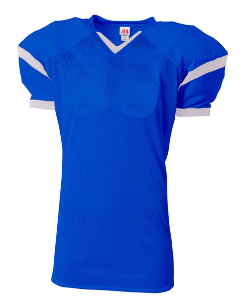 A4 The Rollout Football Jersey (NB4265), Color 'Royal/White'