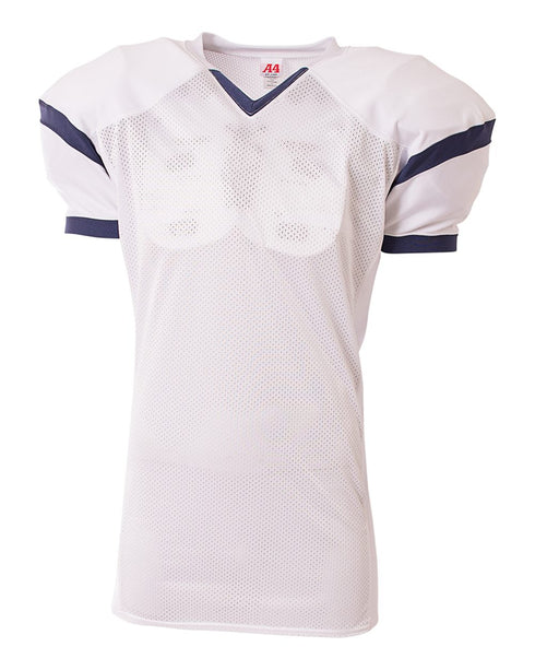 A4 The Rollout Football Jersey (NB4265), Color 'White/Navy'