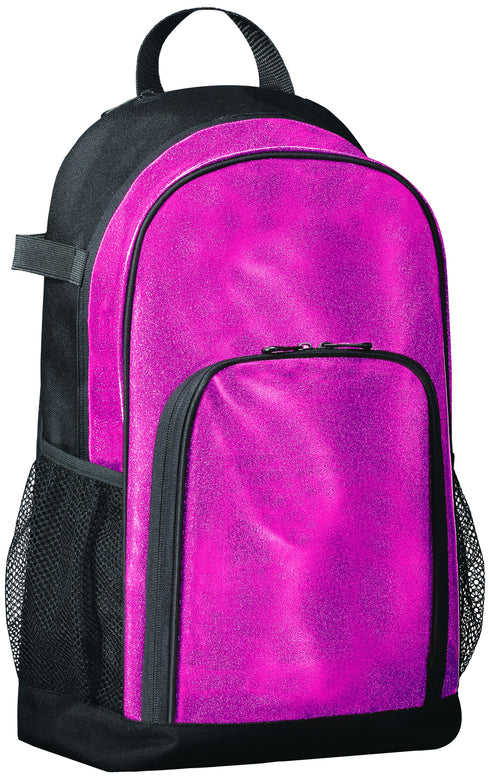 Augusta Sportswear All Out Glitter Backpack (1106), Color 'Pink Glitter/Black'