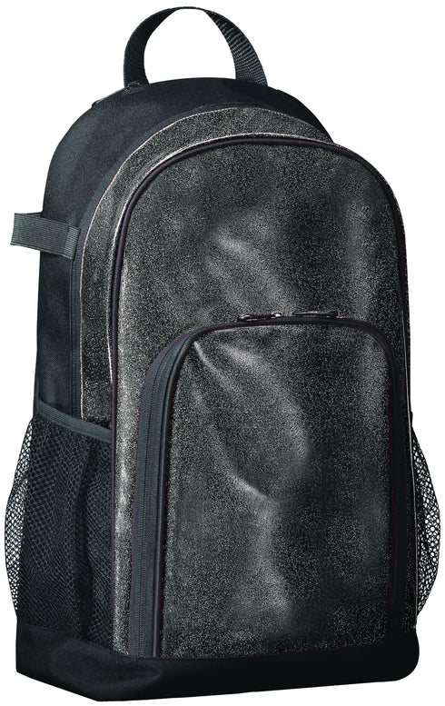 Augusta Sportswear All Out Glitter Backpack (1106), Color 'Black Glitter/Black'