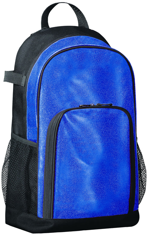 Augusta Sportswear All Out Glitter Backpack (1106), Color 'Royal Glitter/Black'