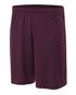 A4 Youth 7" Cooling Performance Power Mesh Short (NB5281), Color 'Maroon'