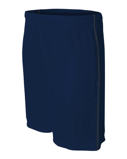 A4 9" Pocketed Short with Contrast Stitching (N5340), Color 'Navy'