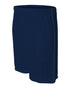 A4 9" Pocketed Short with Contrast Stitching (N5340), Color 'Navy'