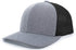 Pacific Headwear Heather Trucker Snapback Cap (110C), Color 'GreyHeatherBlackGreyHeather'