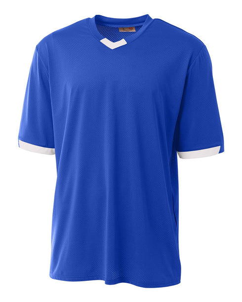 A4 The Stretch Pro - Mesh Baseball Jersey (N3011), Color 'Royal/White'