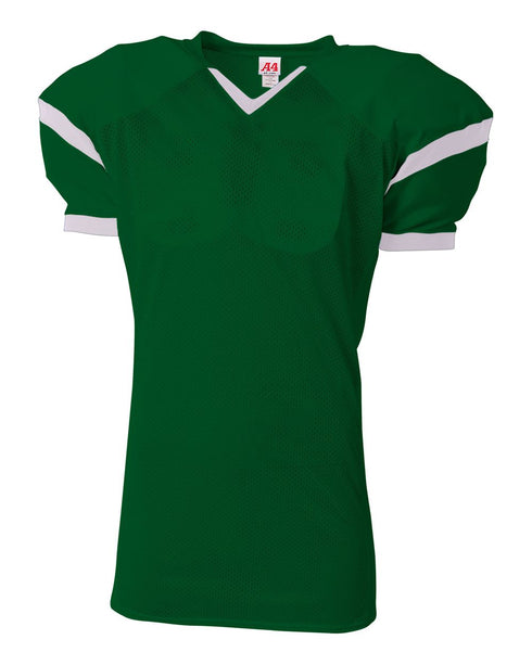 A4 The Rollout Football Jersey (NB4265), Color 'Forest/White'