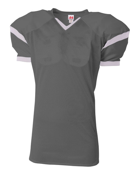 A4 The Rollout Football Jersey (NB4265), Color 'Graphite/White'