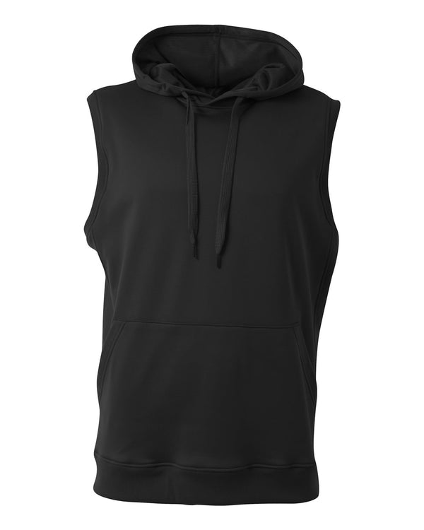 A4 Agility Sleeveless Hoodie (N4002), Color 'Black'