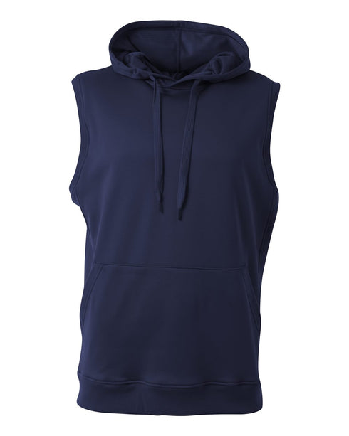 A4 Agility Sleeveless Hoodie (N4002), Color 'Navy'