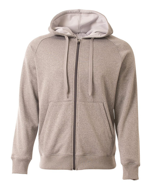 A4 Agility Tech Fleece Hoodie (N4001), Color 'Heather'