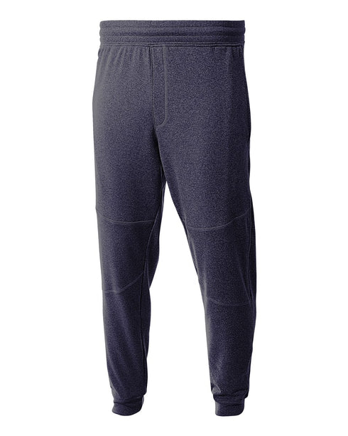 A4 Agility Fleece Jogger (N6012), Color 'Navy/Heather'