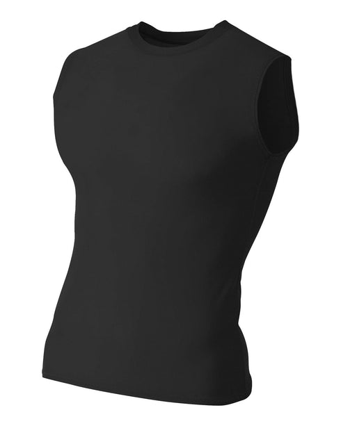 A4 Youth Compression Muscle Tee (NB2306), Color 'Black'