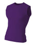 A4 Youth Compression Muscle Tee (NB2306), Color 'Purple'
