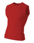 A4 Youth Compression Muscle Tee (NB2306), Color 'Scarlet'