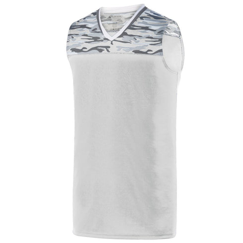 Augusta Sportswear Youth Mod Camo Game Jersey (1116-C), Color 'White/Graphite/White'