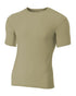 A4 Youth Short Sleeve Compression Crew (NB3130), Color 'Vegas Gold'