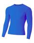 A4 Youth Long Sleeve Compression Crew (NB3133), Color 'Royal'