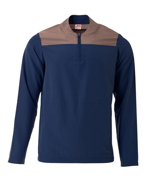 A4 The Element Quarter Zip (N4014), Color 'Navy/Graphite'