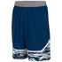Augusta Sportswear Youth Mod Camo Game Short (1118-C), Color 'Navy/Graphite/White'