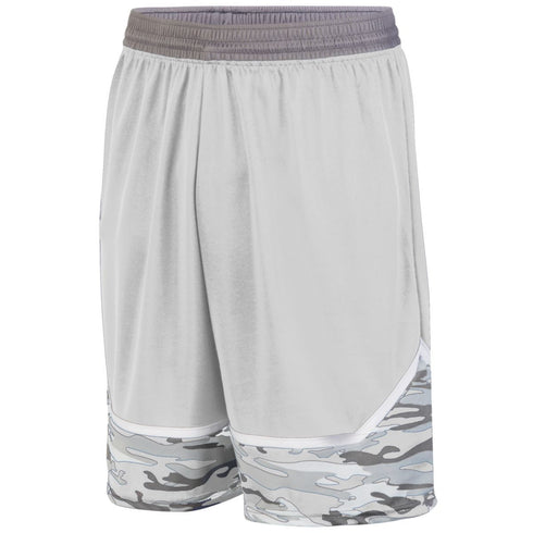 Augusta Sportswear Youth Mod Camo Game Short (1118-C), Color 'White/Graphite/Graphite'