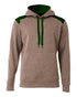 A4 Tourney Fleece Hoodie (N4093), Color 'Heather/Forest'