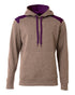 A4 Tourney Fleece Hoodie (N4093), Color 'Heather/Purple'