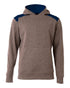A4 Tourney Youth Fleece Hoodie (NB4093), Color 'Heather/Navy'