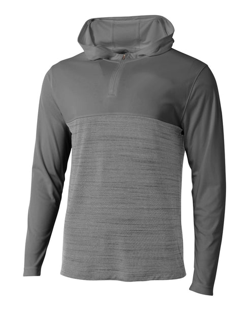 A4 The Slate Quarter Zip (N4013), Color 'Graphite'