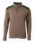 A4 Tourney Fleece Quarter Zip (NB4094), Color 'Heather/Forest'